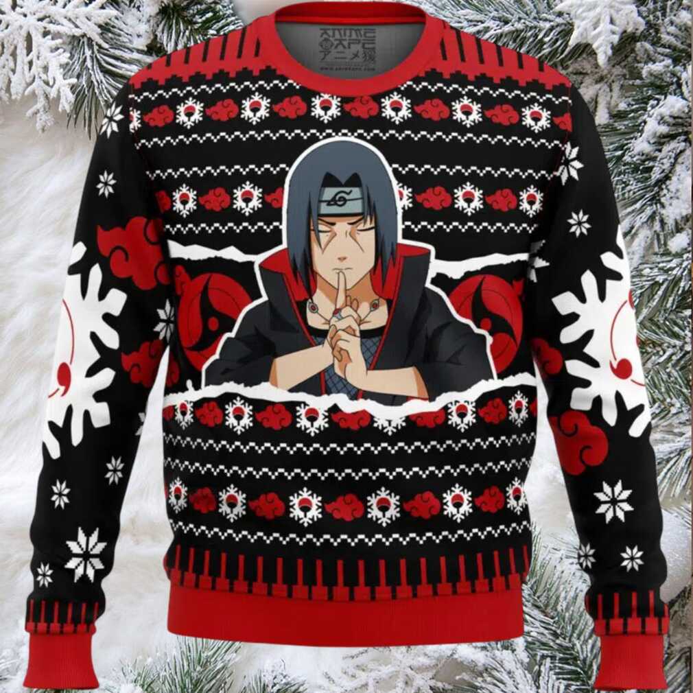 Itachi Uchiha Shippuden Ugly Christmas Sweater Itachi Uchiha Shippuden Ugly Christmas Sweater