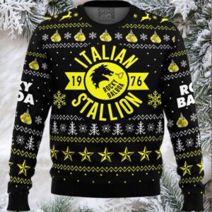 Italian Stallion Balboa Rocky Ugly Christmas Sweater