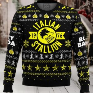 Italian Stallion Balboa Rocky Ugly Christmas Sweater