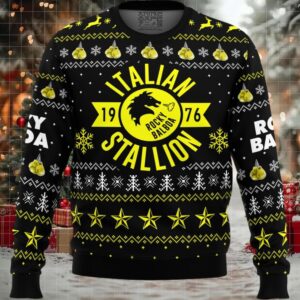 Italian Stallion Balboa Rocky Ugly Christmas Sweater