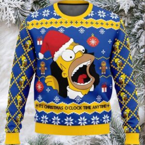 It’s Christmas O’clock Time Anytime Christmas Sweater