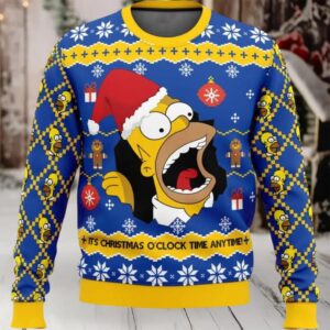 It’s Christmas O’clock Time Anytime Christmas Sweater