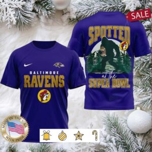 Baltimore Ravens NFL Buc ee’s & Bigfoot Spotted at the Super Bowl Shirt