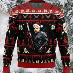 Jason Voorhees Firday the 13th Ugly Christmas Sweater