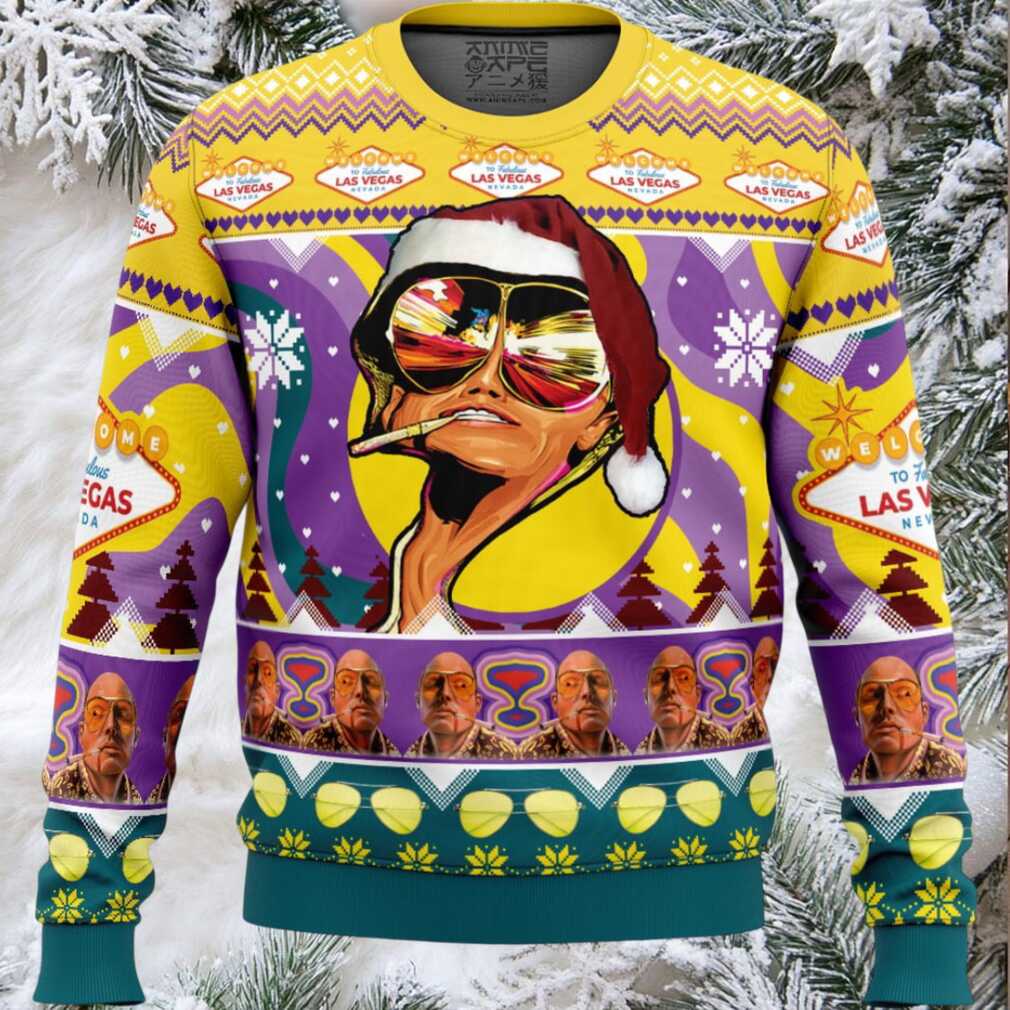 Johnny Depp Fear and Loathing Ugly Christmas Sweater