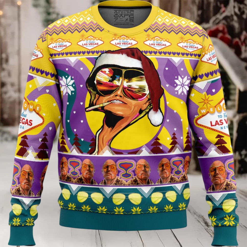 Johnny Depp Fear and Loathing Ugly Christmas Sweater