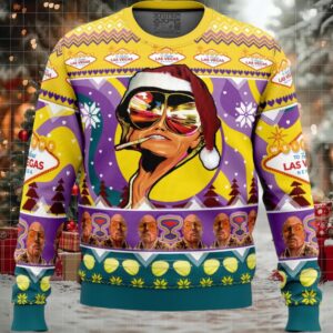 Johnny Depp Fear and Loathing Ugly Christmas Sweater
