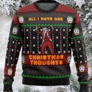 Joker All I Have Are Xmas Thoughts Ugly Christmas Sweater