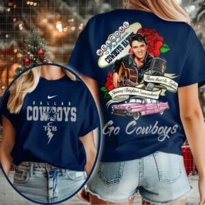 Dallas Cowboys NFL Elvis Presley Rose Shirt