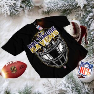 Men’s Black Baltimore Ravens Helmet Graphic T Shirt