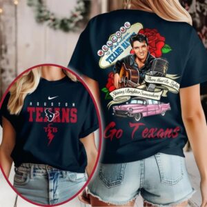 Houston Texans NFL Elvis Presley Rose Shirt