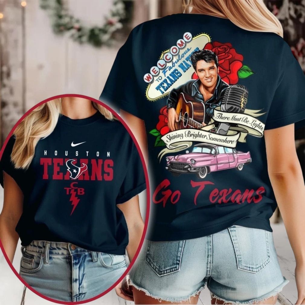 Houston Texans NFL Elvis Presley Rose Shirt Houston Texans NFL Elvis Presley Rose Shirt