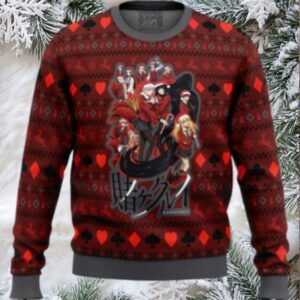 Kakegurui Hyakkaou Private Academy Ugly Christmas Sweater