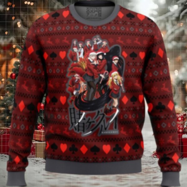 Kakegurui Hyakkaou Private Academy Ugly Christmas Sweater