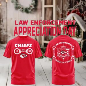 Kansas City Chiefs Law Enforcement 2025 Honor Duty Police Officer shirt