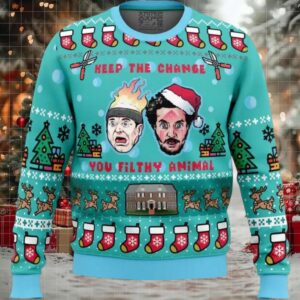 Keep The Change Home Alone Ugly Christmas Sweater