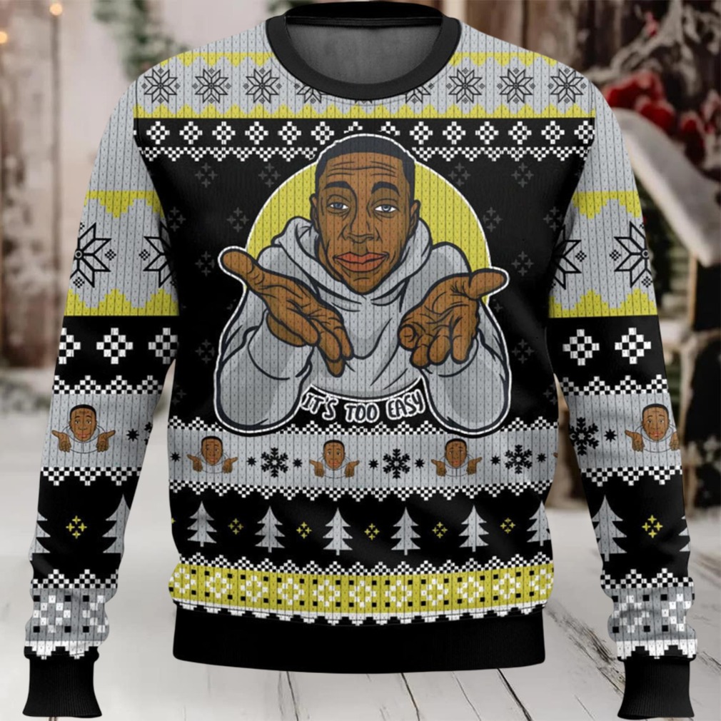Khaby Lame It’s Too Easy Ugly Christmas Sweater Khaby Lame It’s Too Easy Ugly Christmas Sweater