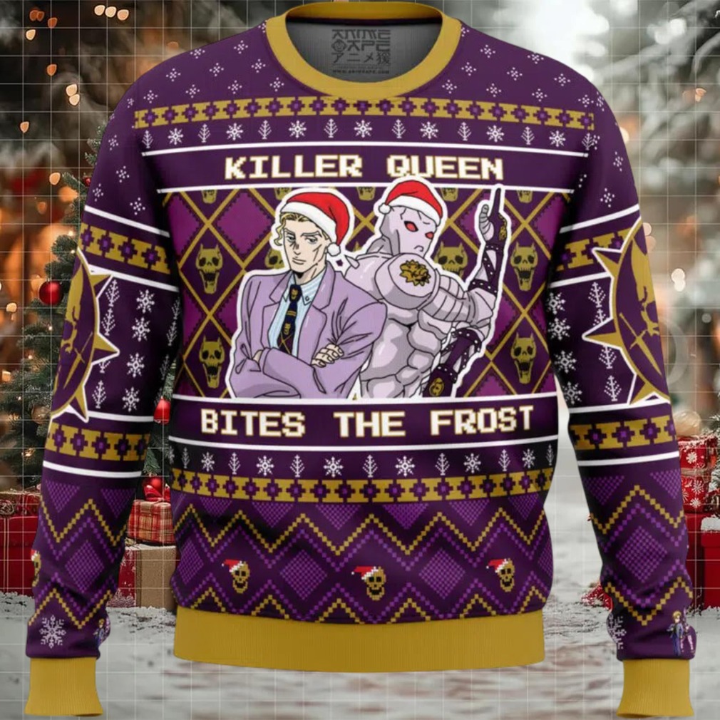Killer Queen Bites The Frost Jojo’s Bizarre Adventure Ugly Christmas Sweater Killer Queen Bites The Frost Jojo’s Bizarre Adventure Ugly Christmas Sweater