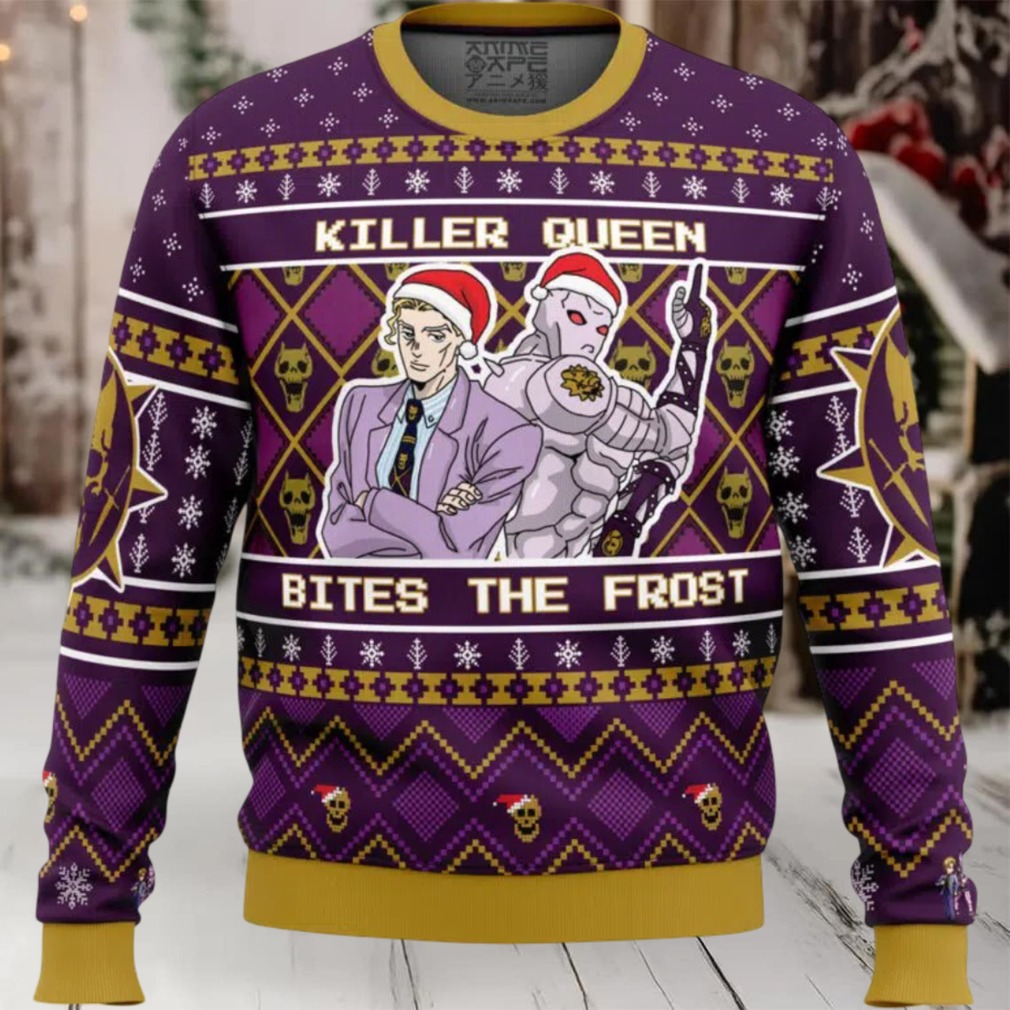 Killer Queen Bites The Frost Jojo’s Bizarre Adventure Ugly Christmas Sweater Killer Queen Bites The Frost Jojo’s Bizarre Adventure Ugly Christmas Sweater