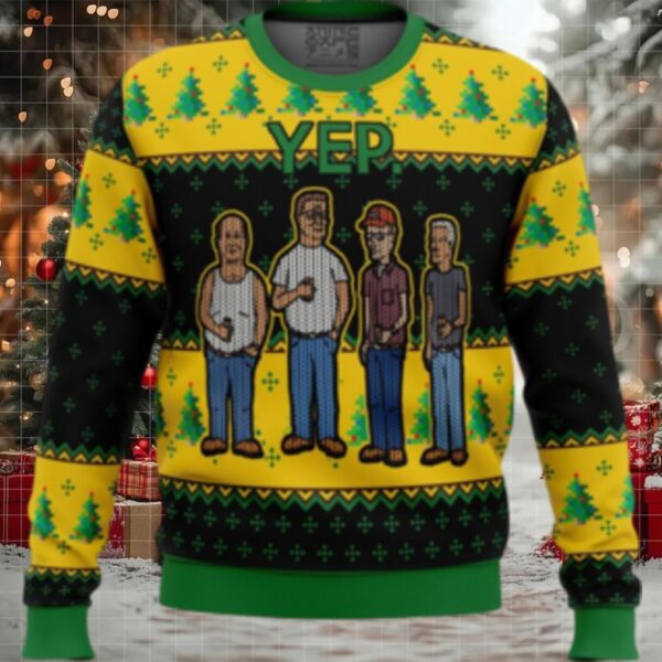 King of the Hill Yep Ugly Christmas Sweater