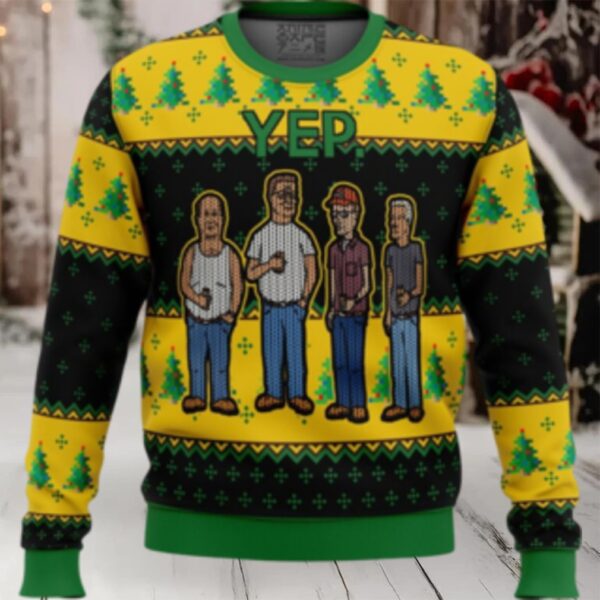 King of the Hill Yep Ugly Christmas Sweater