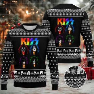Kiss Band 3D Ugly Sweater Christmas Gift Christmas For Men And Women