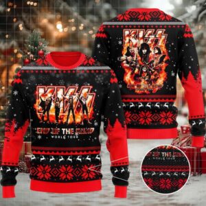 Kiss Band 3D Ugly Sweater For Fans
