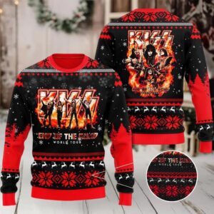 Kiss Band 3D Ugly Sweater For Fans