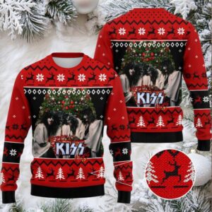 Kiss Band 3D Ugly Sweater, Kissmas For Fans