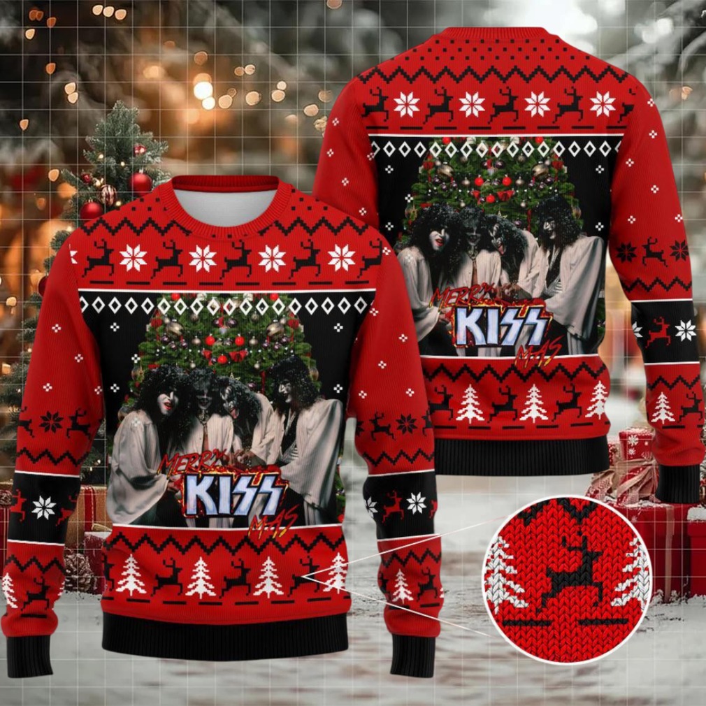 Kiss Band 3D Ugly Sweater, Kissmas For Fans Kiss Band 3D Ugly Sweater, Kissmas For Fans