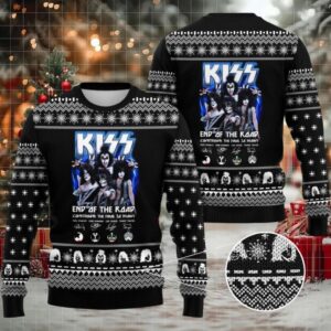 Kiss Band End Of The Road 3D Ugly Sweater