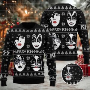 Kiss Band Member 3D Ugly Sweater