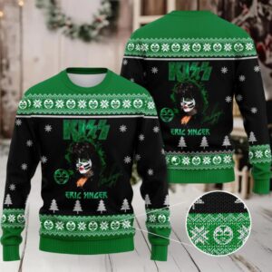 Kiss Band Merry Kissmas Rock And Roll Over Merry Xmas 3d Ugly Sweater