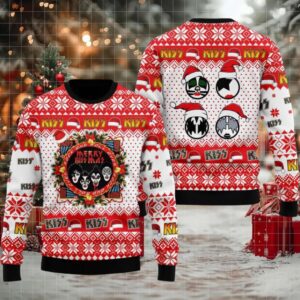 Kiss Band Rock Fans Gift Ugly Christmas Sweater