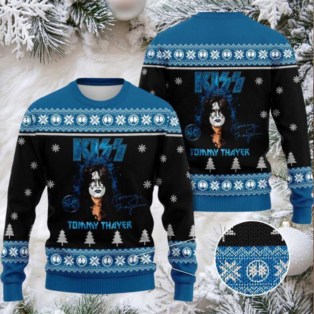 Kiss Merry Kissmas Reindeer Rock Heavy Metal 3D Ugly Christmas Sweater Image 1