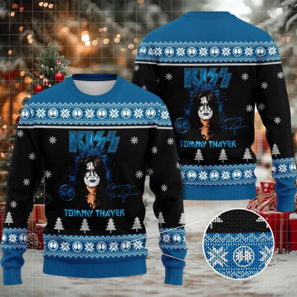 Kiss Merry Kissmas Reindeer Rock Heavy Metal 3D Ugly Christmas Sweater Image 2