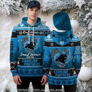 Carolina Panthers Smart Women Love 3D Ugly Hoodie Women