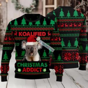 Koala Koalified Christmas Addict Ugly Christmas Sweater Black Ugliest Koala Koalified Christmas Addict Ugly Christmas Sweater Black Ugliest
