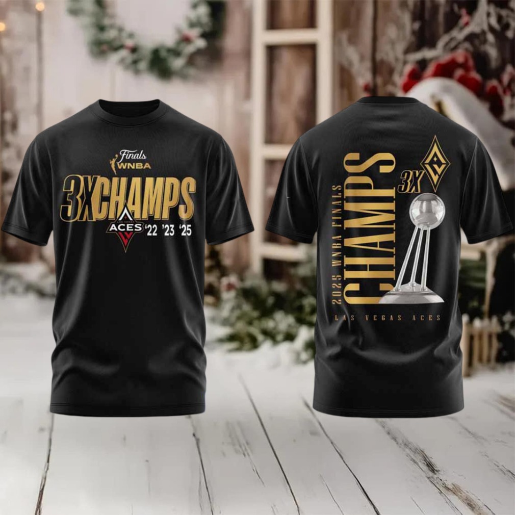 Las Vegas Aces 3x WNBA Finals Champions 2 sided t shirt Las Vegas Aces 3x WNBA Finals Champions 2 sided t shirt