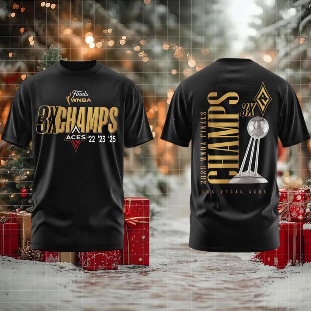 Las Vegas Aces 3x WNBA Finals Champions 2 sided t shirt Las Vegas Aces 3x WNBA Finals Champions 2 sided t shirt