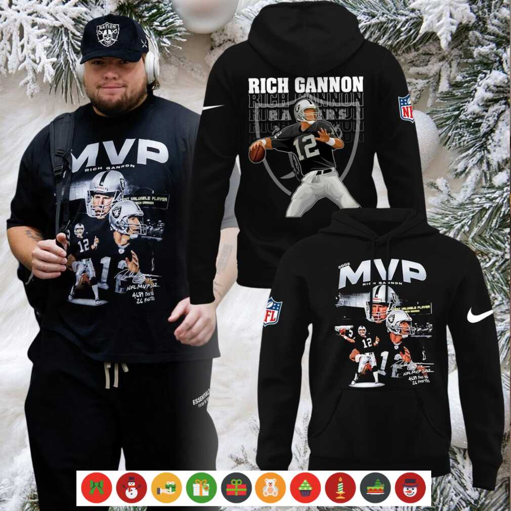 Las Vegas Raiders MVP Rich Gannon Hoodie Shirt Las Vegas Raiders MVP Rich Gannon Hoodie Shirt