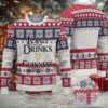 Burgundy Snowflake & Christmas Tree Guinness Extra Stout Ugly Christmas Sweater Burgundy Snowflake & Christmas Tree Guinness Extra Stout Ugly Christmas Sweater
