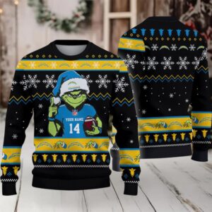 Los Angeles Chargers Custom Christmas Ugly Sweater