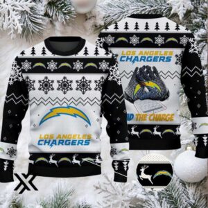Los Angeles Chargers Ugly Christmas Sweater 2025 X7LG2QL13