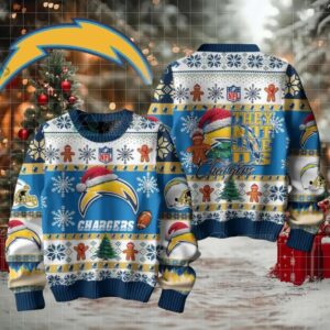 Los Angeles Chargers Ugly Sweater 2025