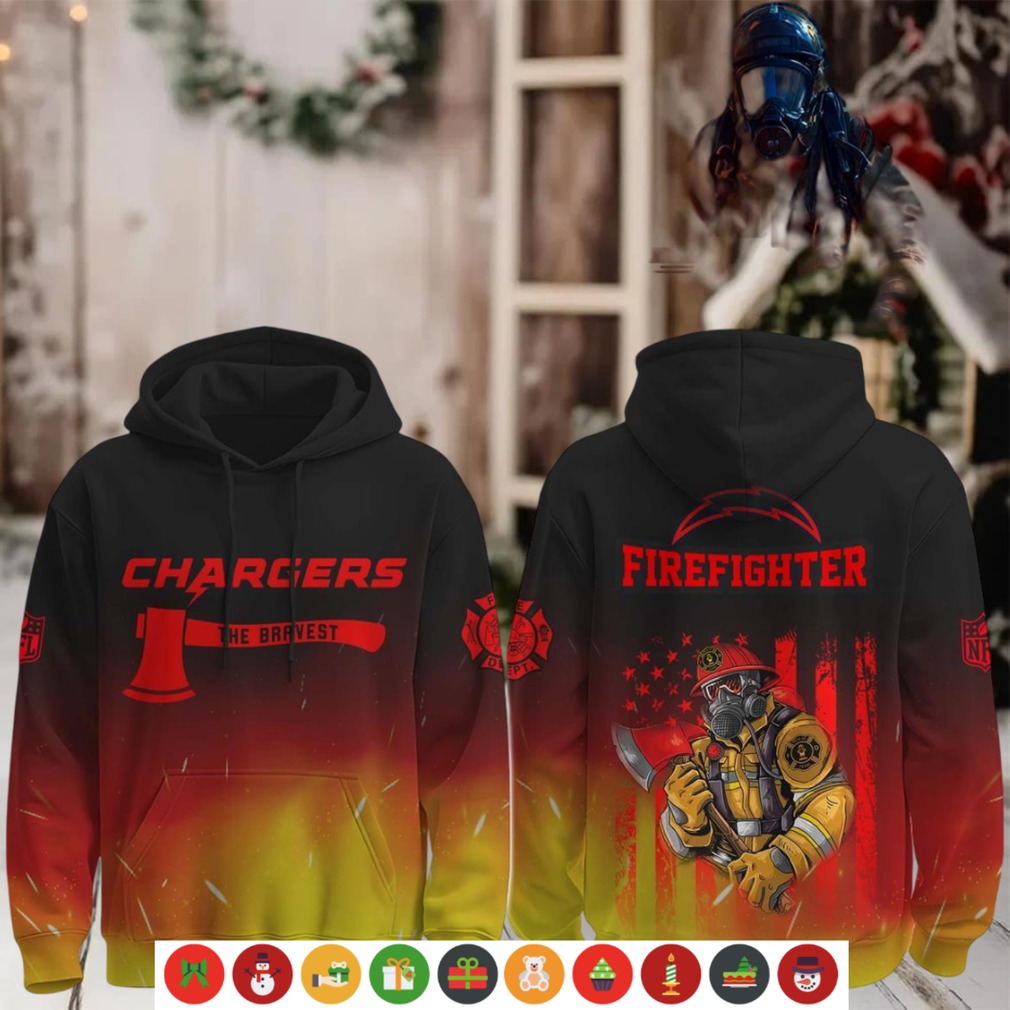 Los Angeles Chargers x Firefighter The Bravest Flame Hoodie Shirt