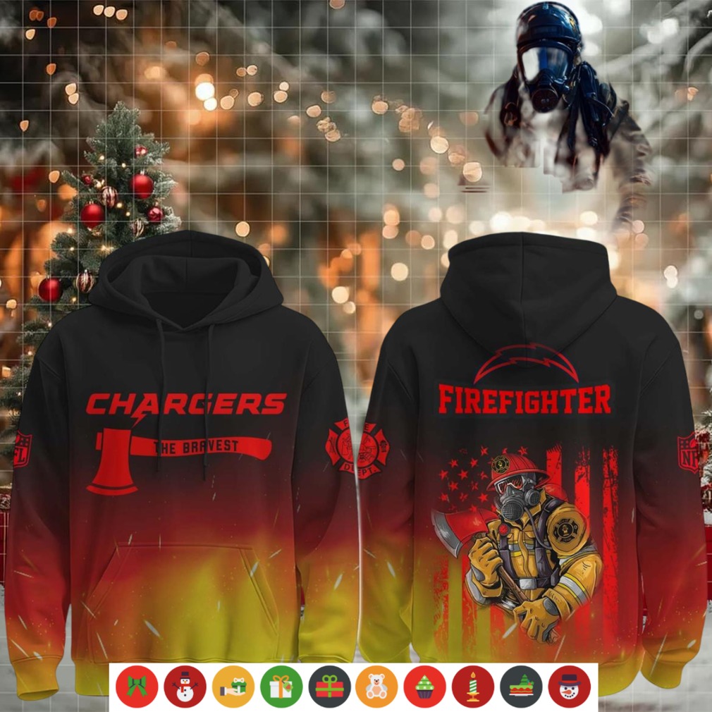 Los Angeles Chargers x Firefighter The Bravest Flame Hoodie Shirt