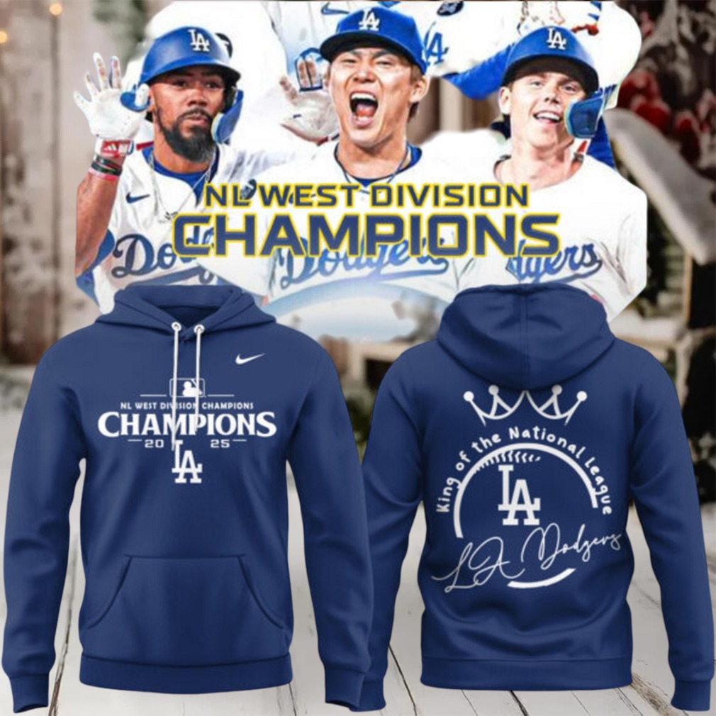 Los Angeles Dodgers 2025 King Of The National League Champions Hoodie – Blue