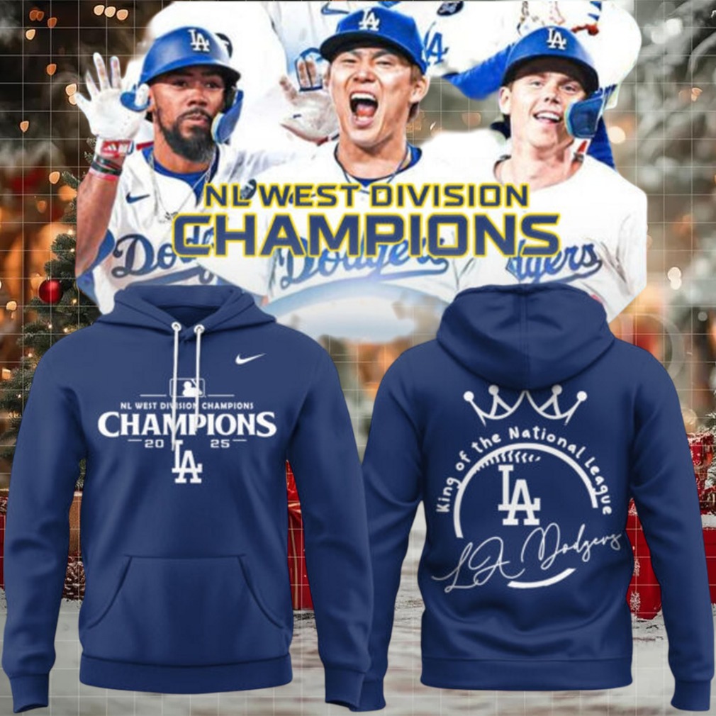 Los Angeles Dodgers 2025 King Of The National League Champions Hoodie – Blue