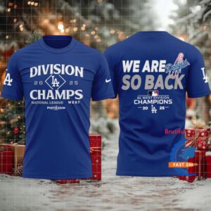 Los Angeles Dodgers 2025 NL West Division Champions Limited Edition T Shirt